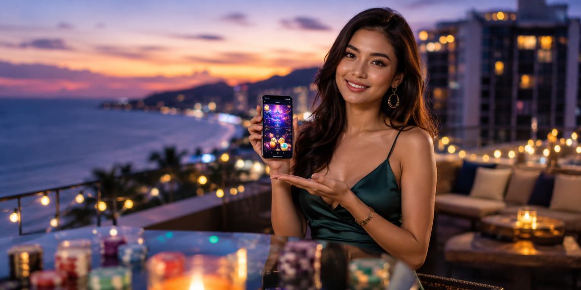Live casino interface in the coba8 mobile app